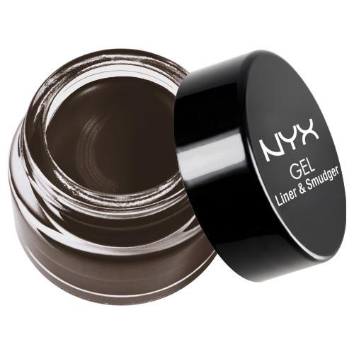 NYX - Gel Eyeliner & Smudger - Scarlette - Dark Brown - GLAS05, Eyes - NYX Cosmetics, Sleek Nail