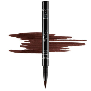 NYX - Felt Tip Liner - Dark Brown - PEL02, Eyes - NYX Cosmetics, Sleek Nail