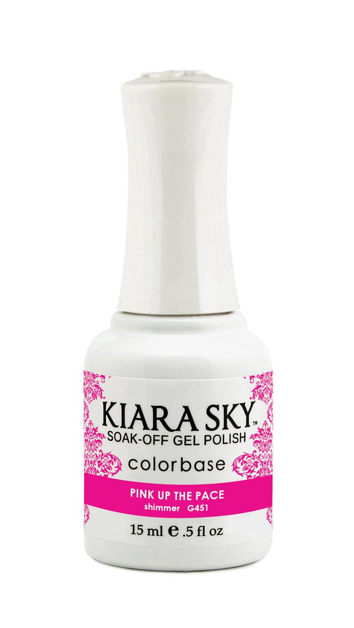 Kiara Sky - Pink Up The Pace 0.5 oz - #G451, Gel Polish - Kiara Sky, Sleek Nail