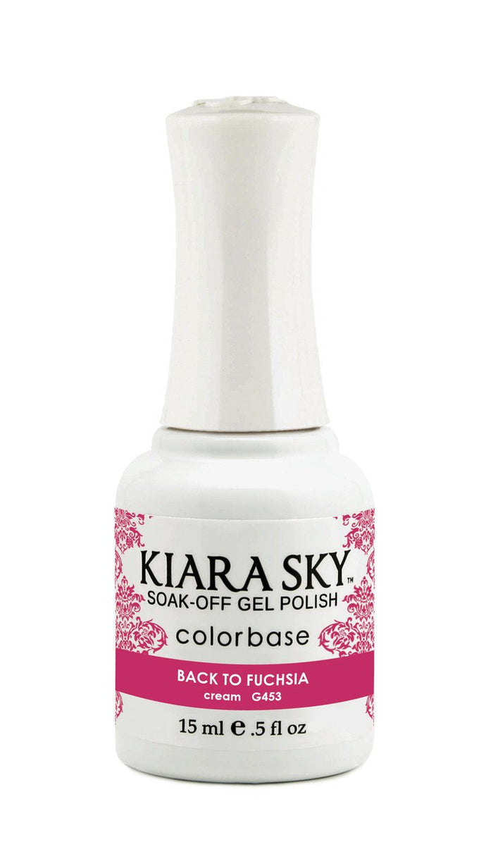 Kiara Sky - Back To The Fuchsia 0.5 oz - #G453, Gel Polish - Kiara Sky, Sleek Nail