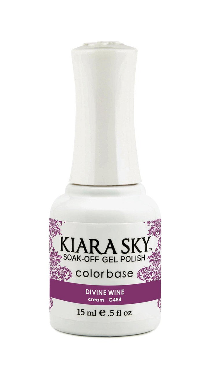 Kiara Sky - Divine Wine 0.5 oz - #G484, Gel Polish - Kiara Sky, Sleek Nail